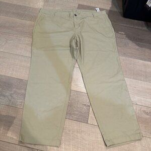 OLD NAVY WOMENS KHAKI PANTS SIZE 20 ADJUSTABLE WAIST NEW SKINNY STRETCH